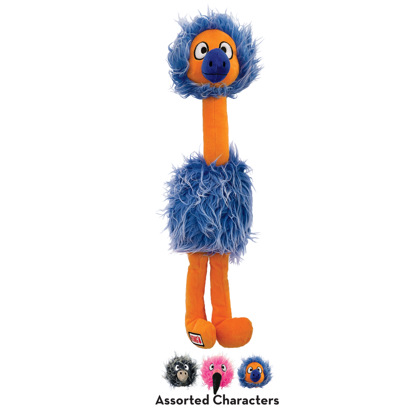 KONG Comfort Jumbo Birds XL Plush Dog Toy Durable Play - lifestyle view