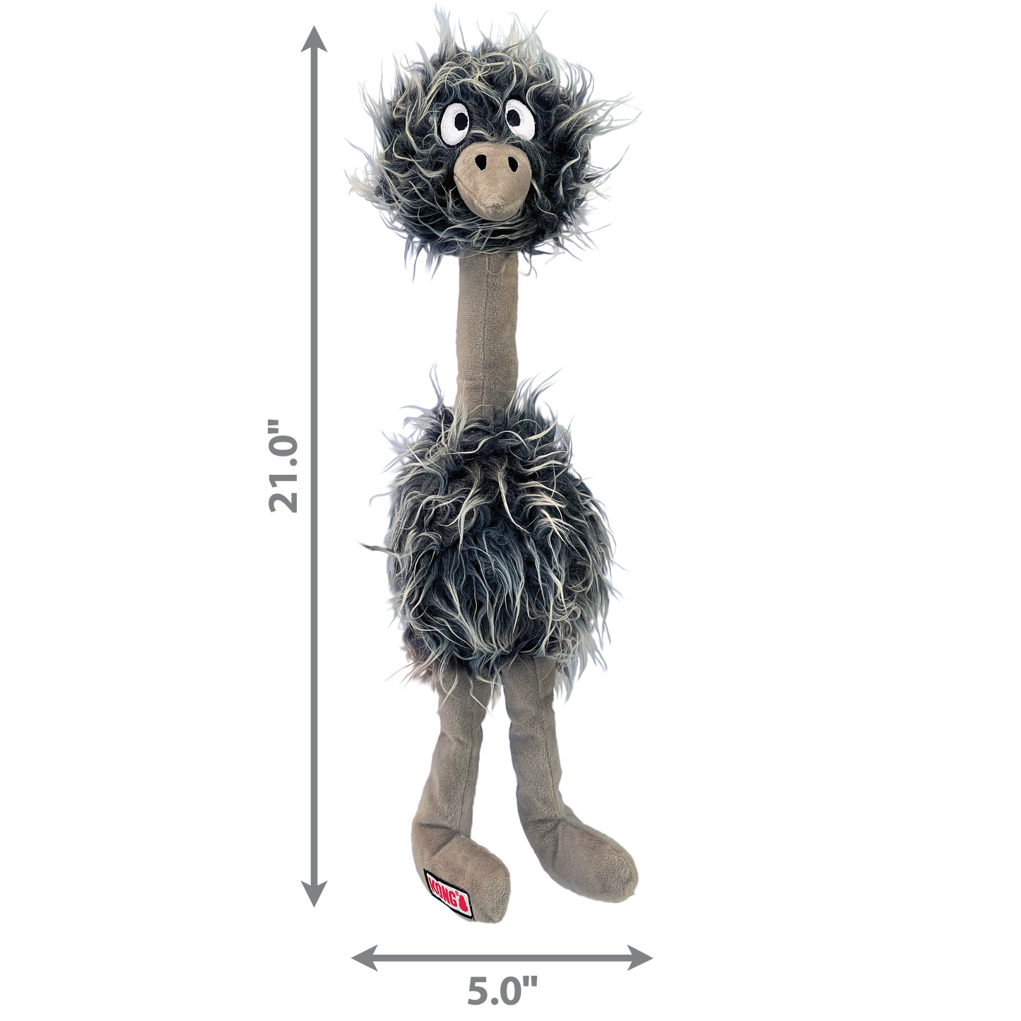 KONG Comfort Jumbo Birds XL Plush Dog Toy Durable Play - close up view
