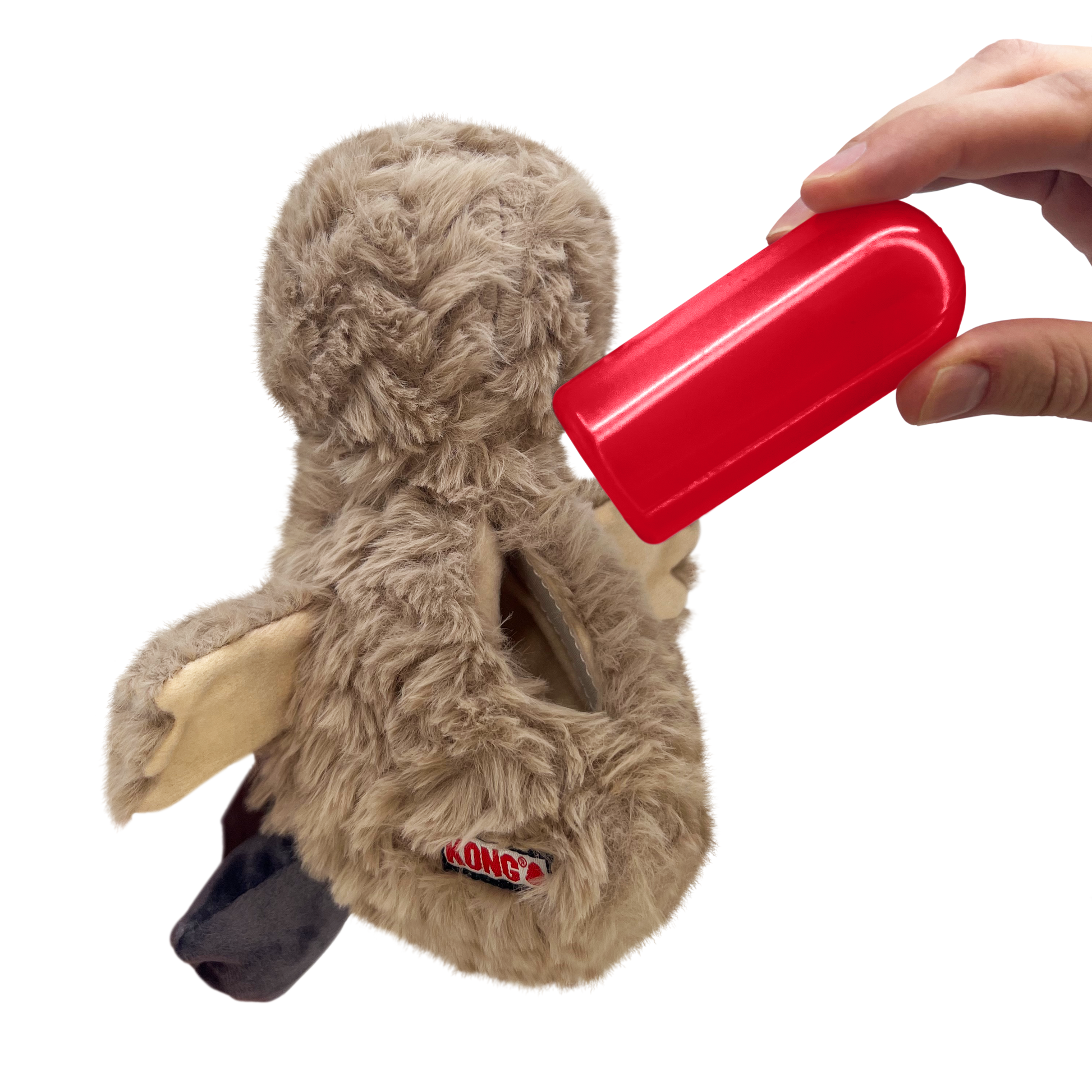 KONG Comfort Tykes Gosling Plush Dog Toy Durable Play - detail view