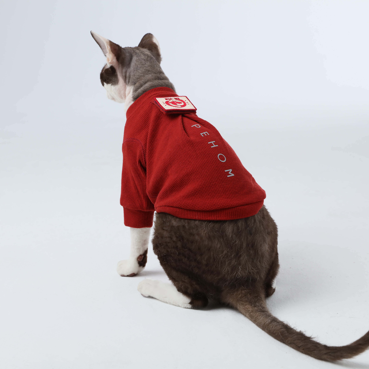 Embroidery Waffle T Shirt Red Dog Apparel Premium Pet Supply - gallery image 5