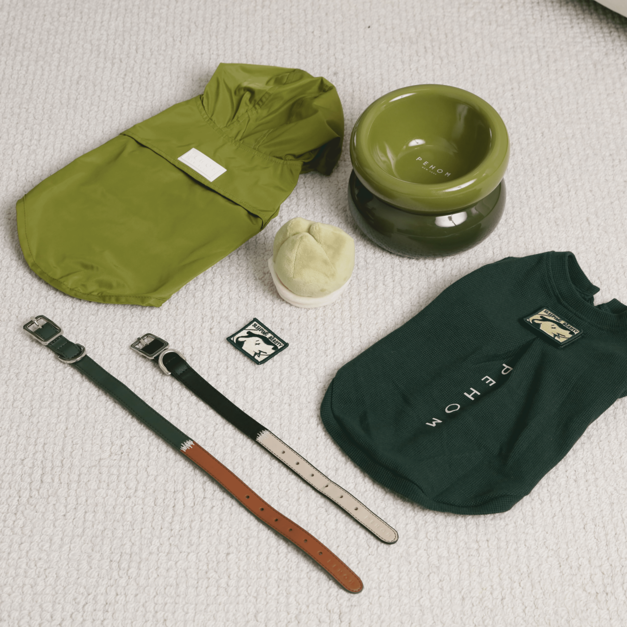 Embroidery Waffle T Shirt Green Dog Apparel Premium Pet - gallery image 12