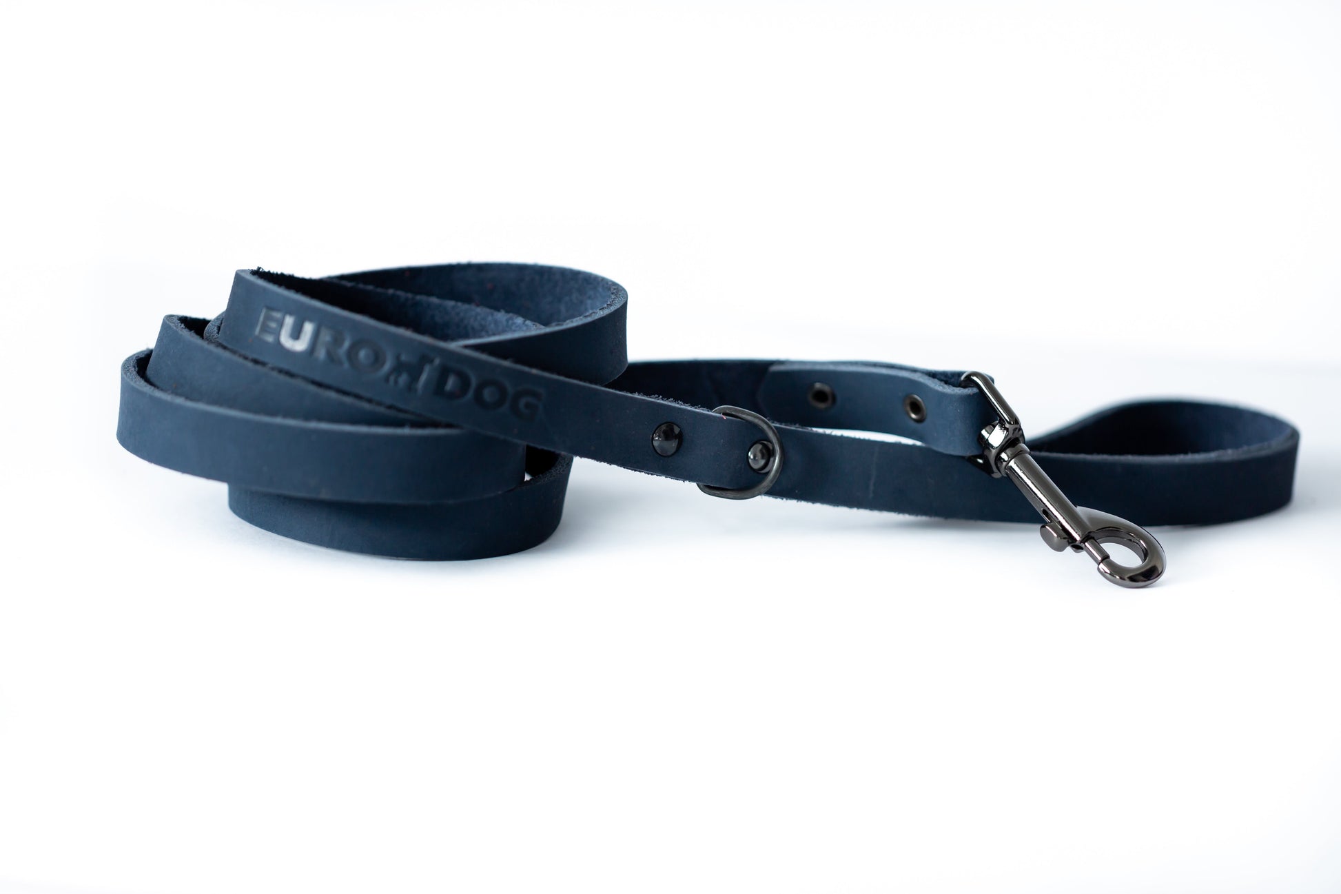Dog Collar Sport Style Blue Jeans Leather Leash for Comfort main product image for dogs and cats