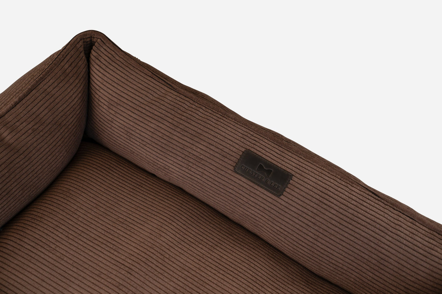 Luxury Dog Bed Fancy Corduroy Sleeper Brown for Comfort, Sup - luxury dog bed view 8 for comfort and support