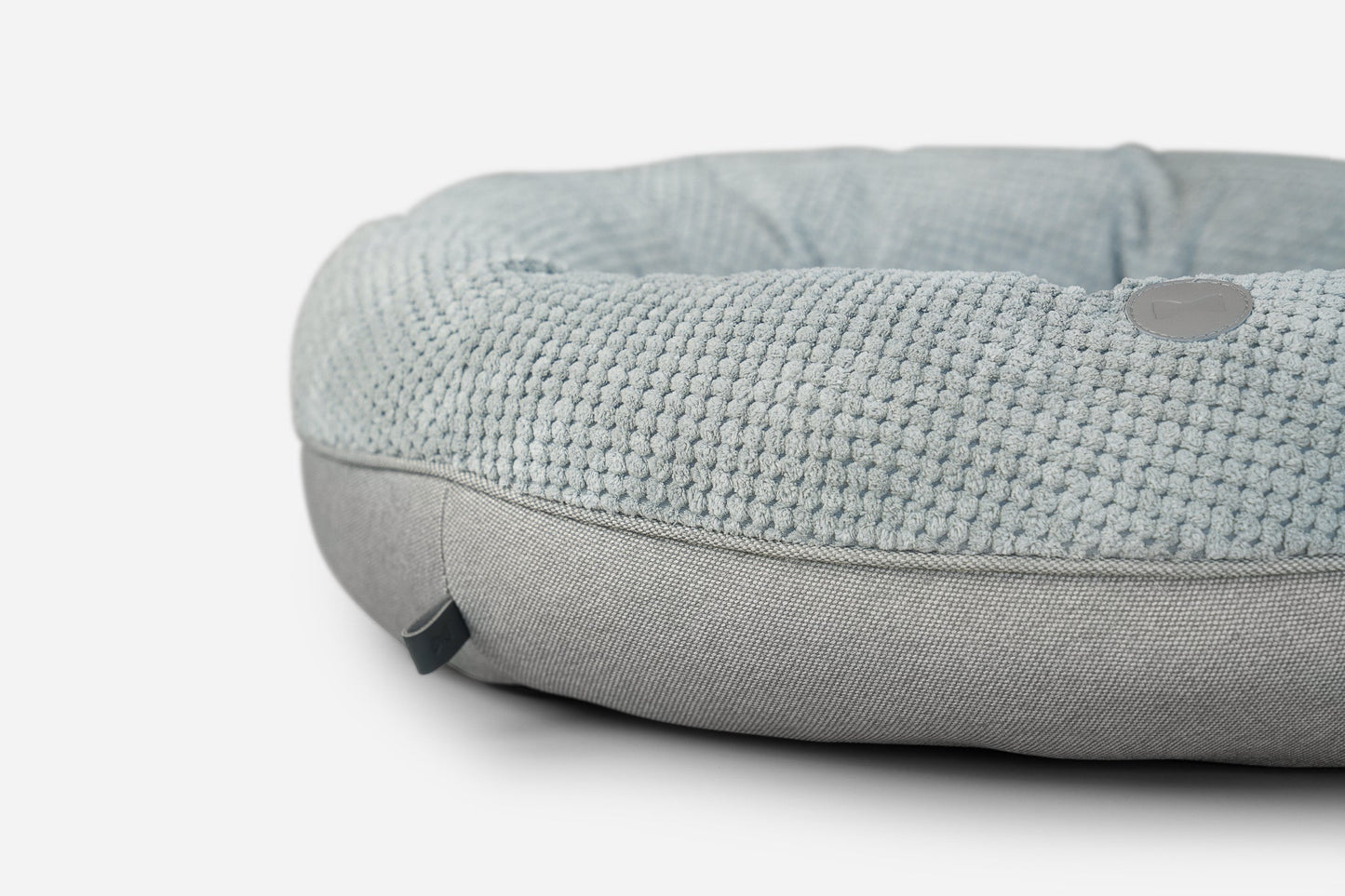 Moonlight Gray Donut Bed for Calming Comfort and Relaxation main product image for dogs and cats