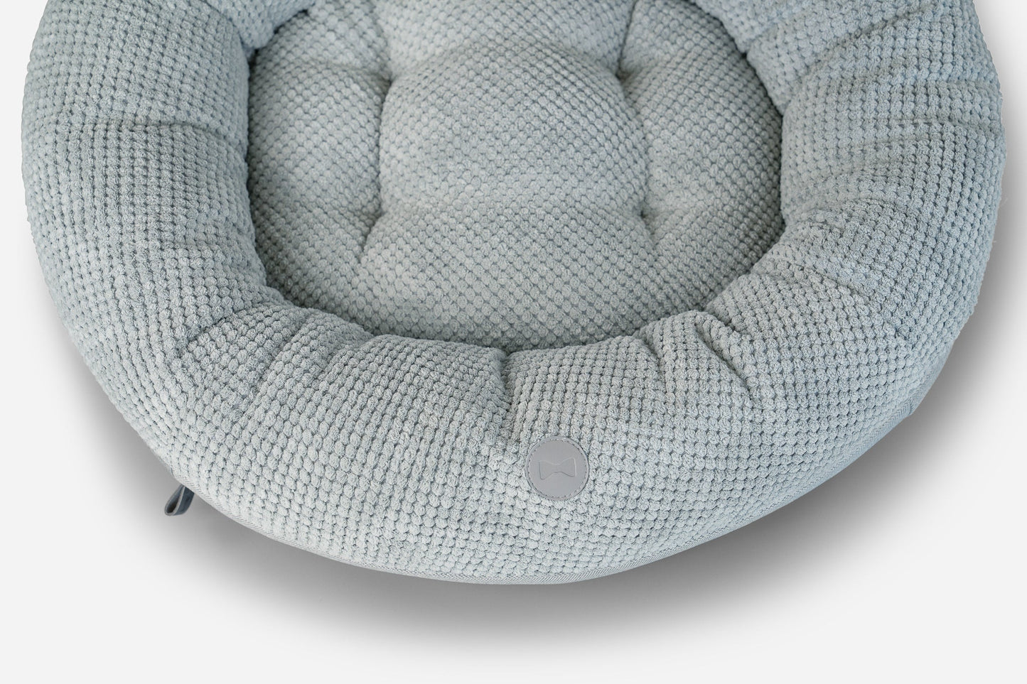 Moonlight Gray Donut Bed for Calming Comfort and Relaxation main product image for dogs and cats