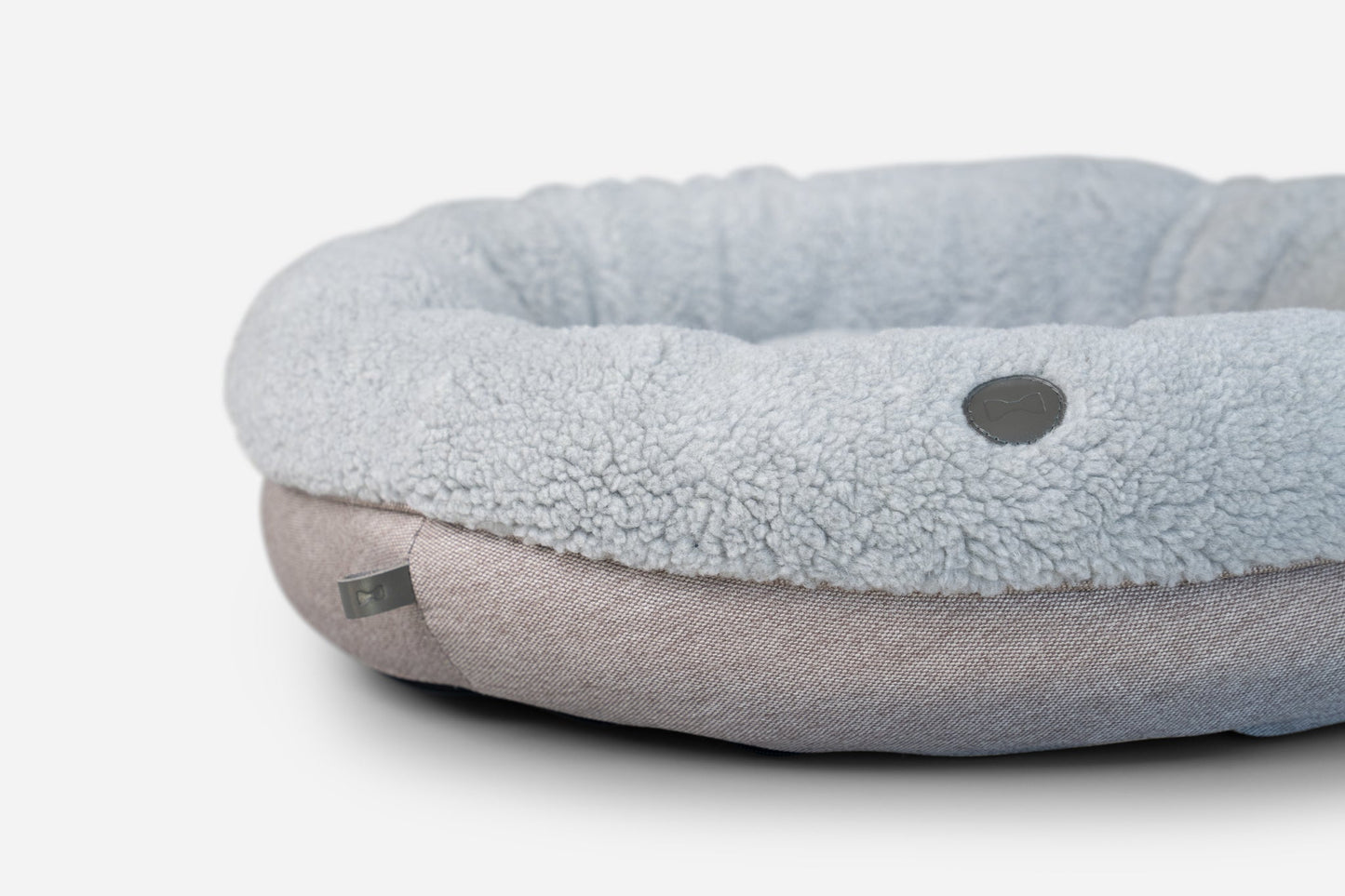 Furry Gray Donut Bed for Deep Calming Sleep and Soft Support main product image for dogs