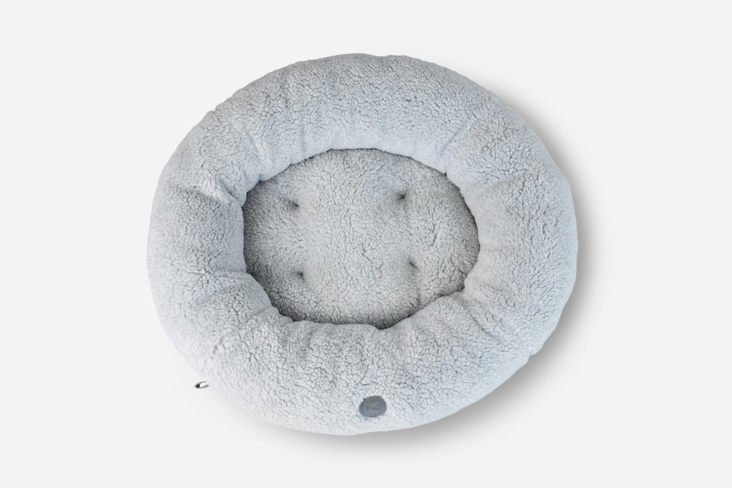 Furry Gray Donut Bed for Deep Calming Sleep and Soft Support main product image for dogs