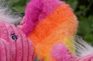 Dog Toy Rainbow Elephant Knottie Plush Toy for Daily Use main product image for dogs and cats