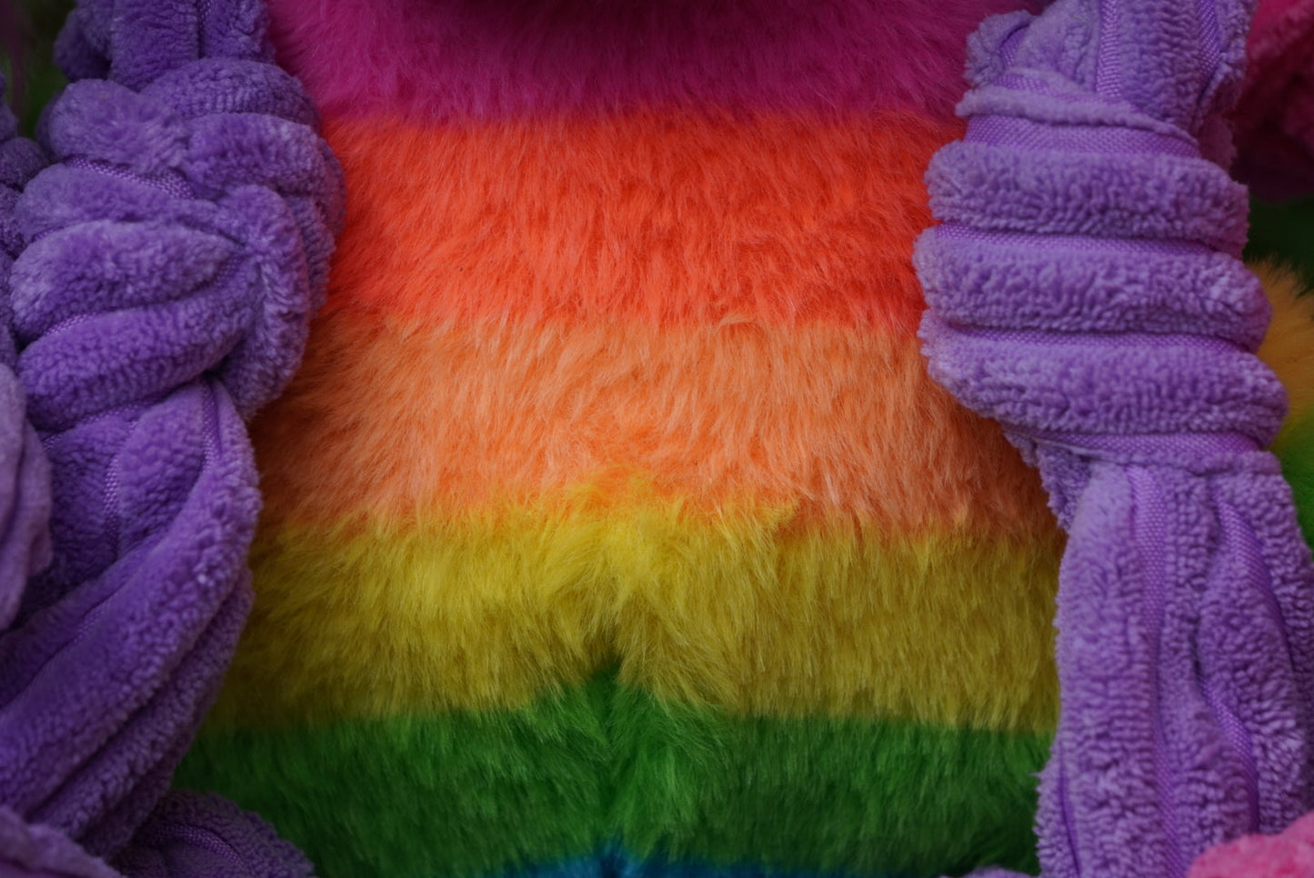 Dog Toy Rainbow Unicorn Knottie Plush Toy for Daily Use main product image for dogs and cats