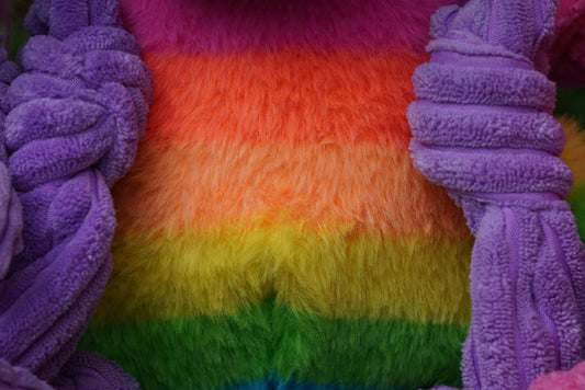 Dog Toy Rainbow Unicorn Knottie Plush Toy for Daily Use main product image for dogs and cats