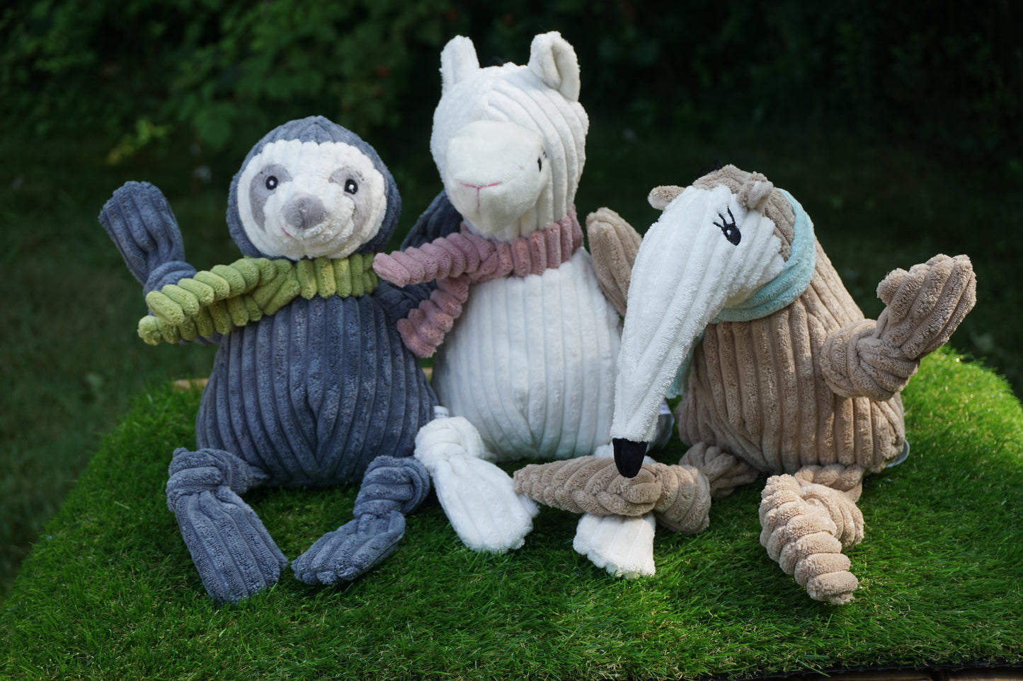 Dog Toy Nibblet Anteater Knottie Plush Toy Large for Comfort main product image for dogs and cats