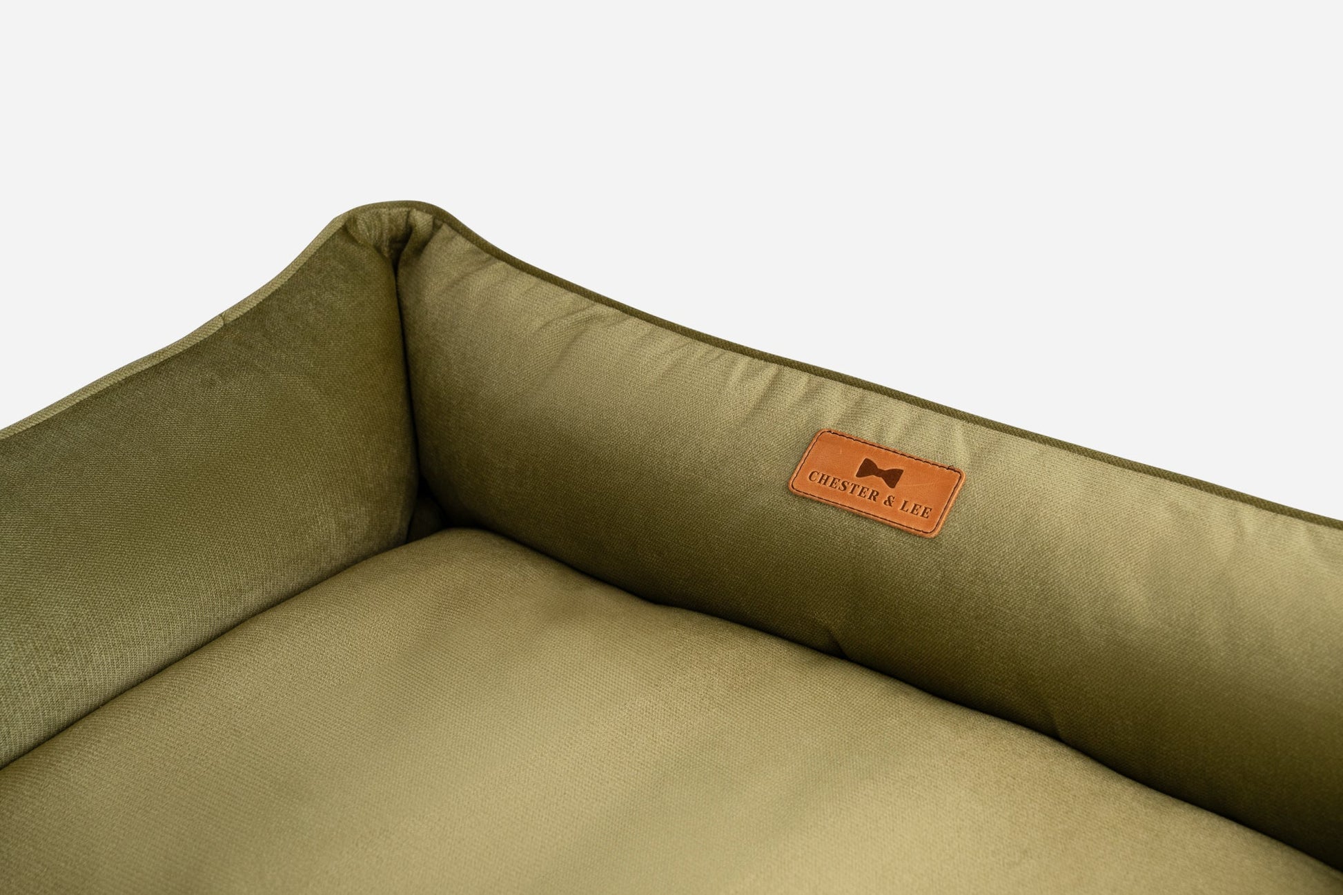 Vibrant Velvet Olive Sleeper for Graceful Comfort and Style main product image for dogs and cats