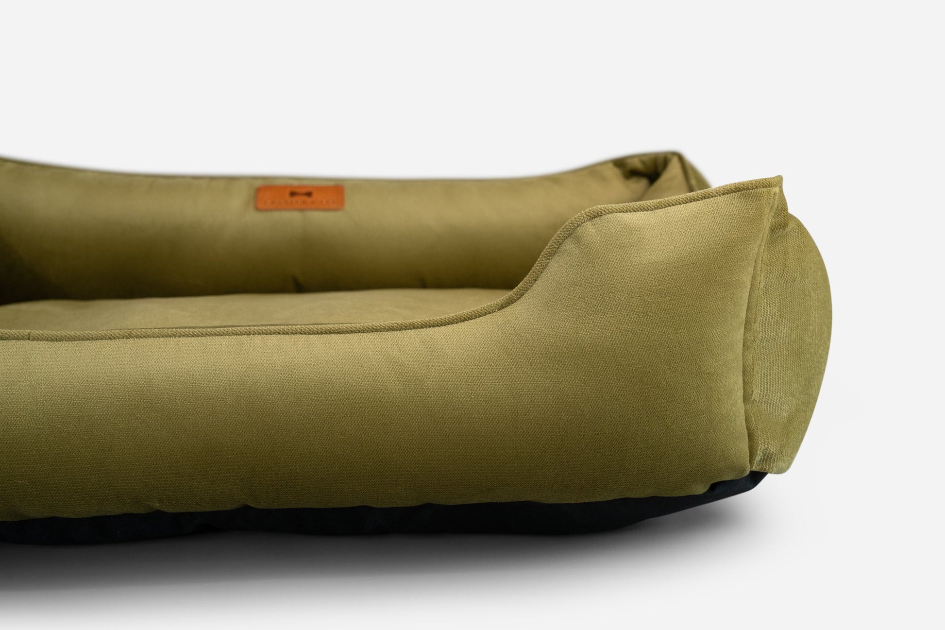 Vibrant Velvet Olive Sleeper for Graceful Comfort and Style main product image for dogs and cats