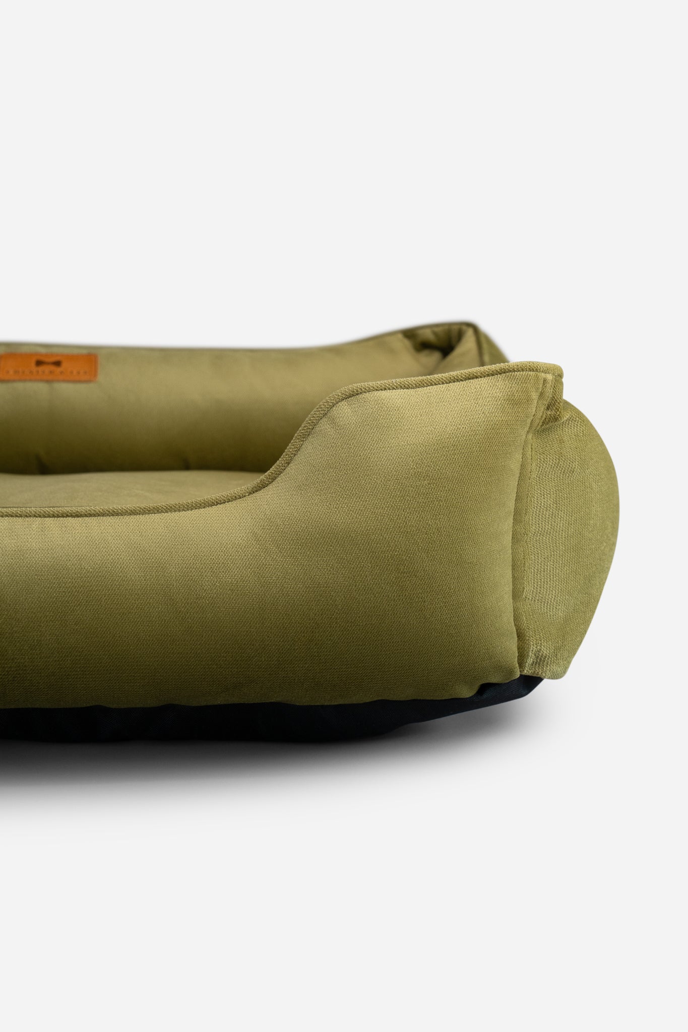 Vibrant Velvet Olive Sleeper for Graceful Comfort and Style main product image for dogs and cats