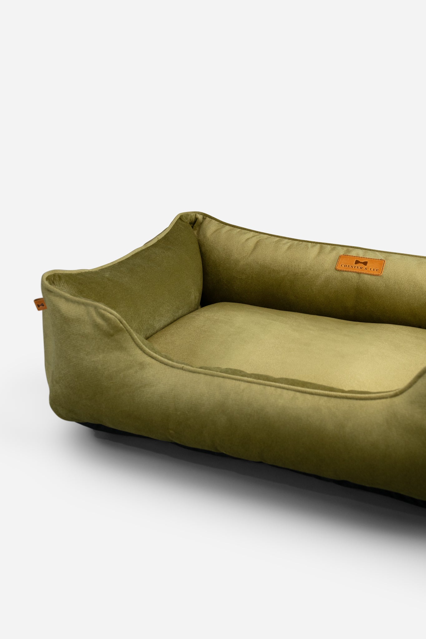 Vibrant Velvet Olive Sleeper for Graceful Comfort and Style main product image for dogs and cats