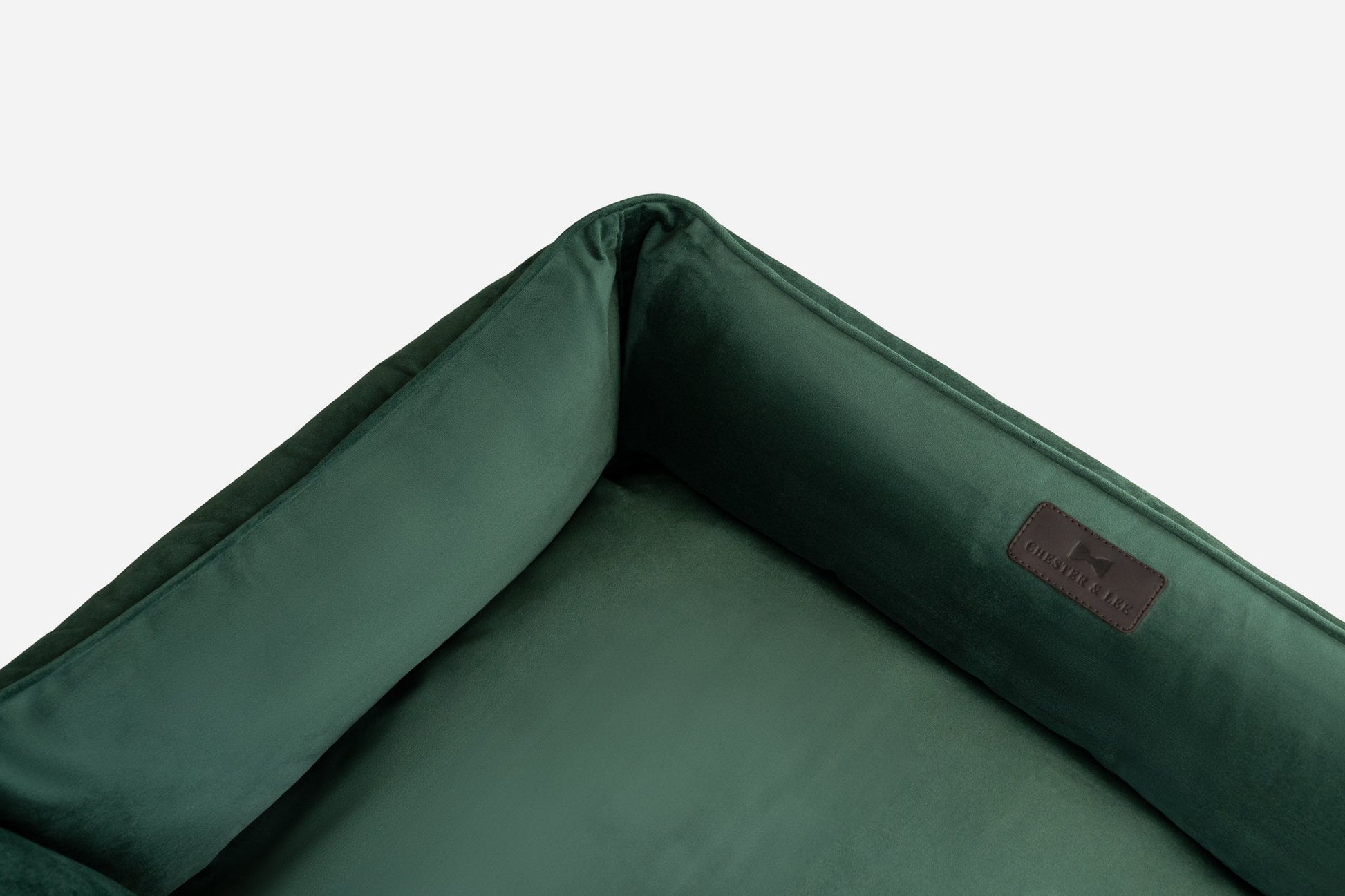 Luxury Dog Bed Classic Velvet Sleeper Green for Comfort, Sup - luxury dog bed view 6 for comfort and support