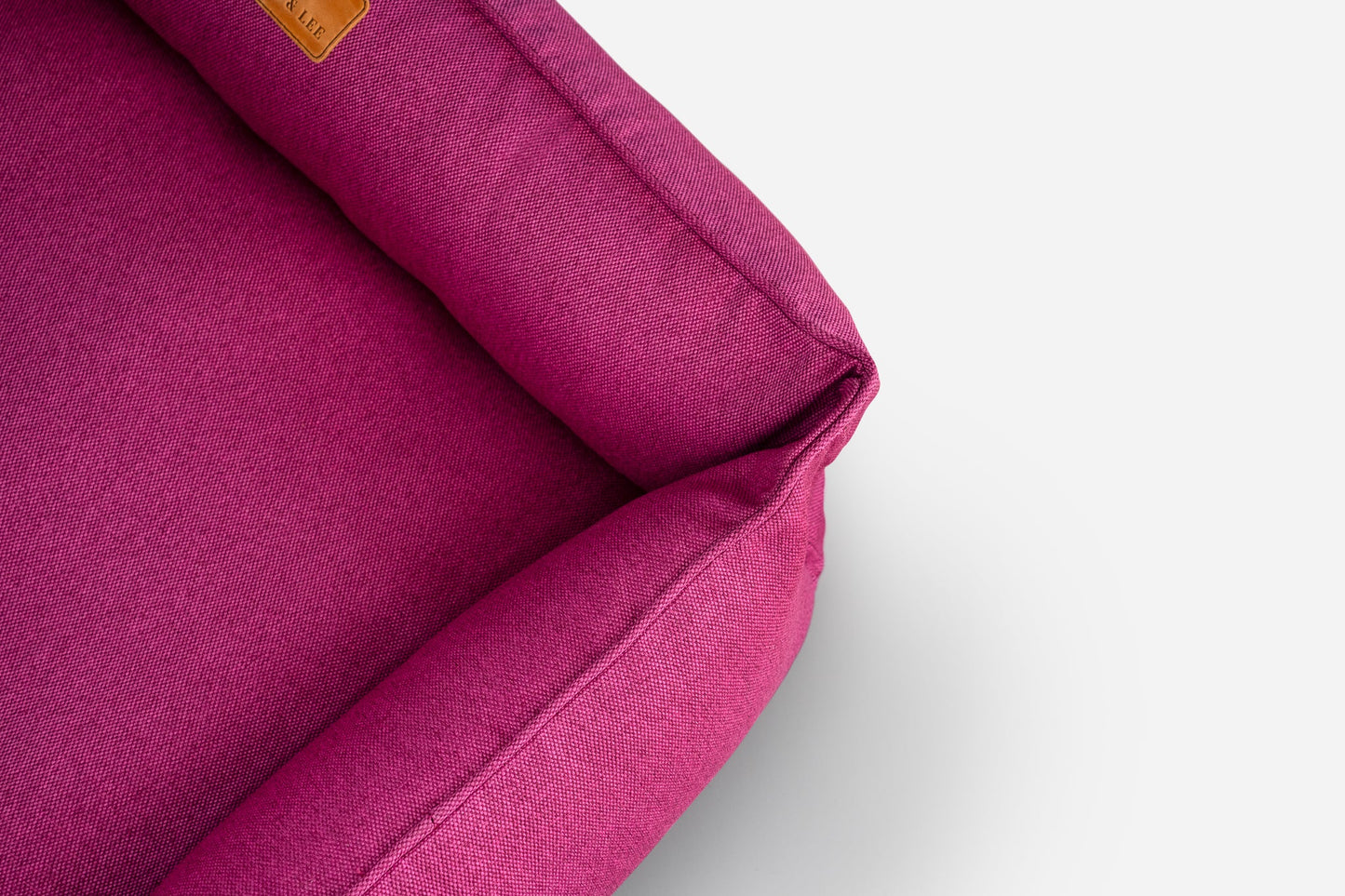 Luxury Dog Bed Cotton Sleeper Berry Pink for Comfort, Suppor - luxury dog bed view 4 for comfort and support