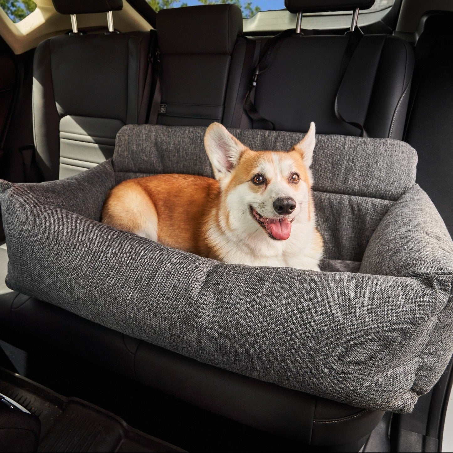 PupProtectorT Performance Tweed Memory Foam Dog Car Bed - main product image