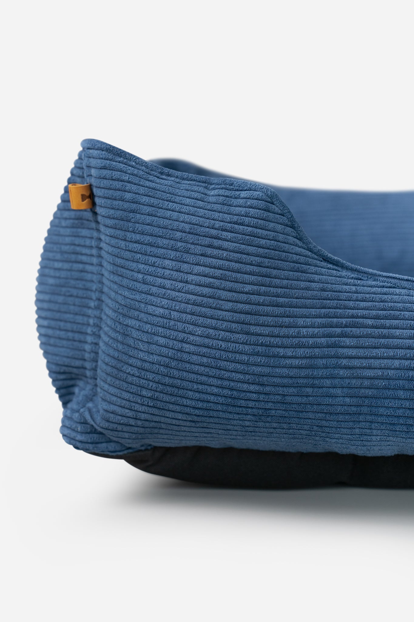 Luxury Dog Bed Fancy Corduroy Sleeper Blue for Comfort, Supp - luxury dog bed view 5 for comfort and support