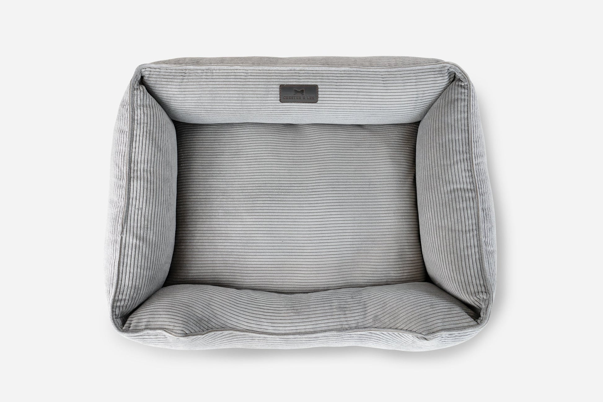 Gray Corduroy Bolster Sleeper for Comfort and Daily Rest main product image for dogs and cats