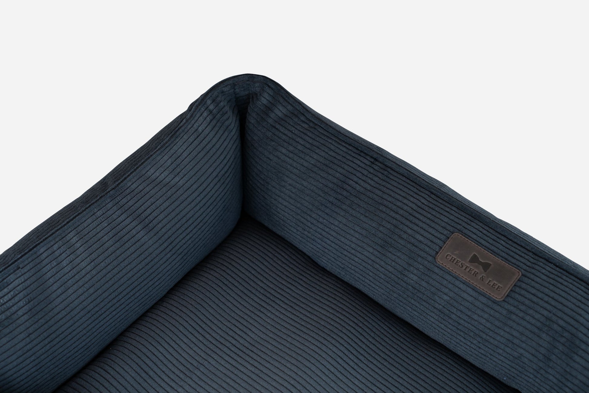 Luxury Dog Bed Fancy Corduroy Sleeper Graphite for Comfort - luxury dog bed view 6 for comfort and support