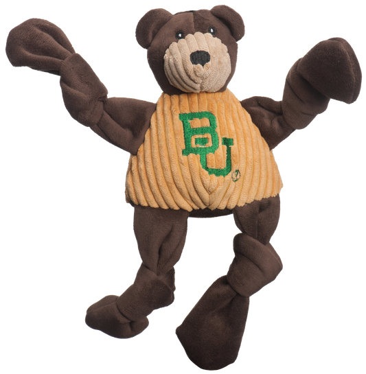 Dog Toy NCAA Baylor University Bruiser the Bear Knottie main product image for dogs and cats