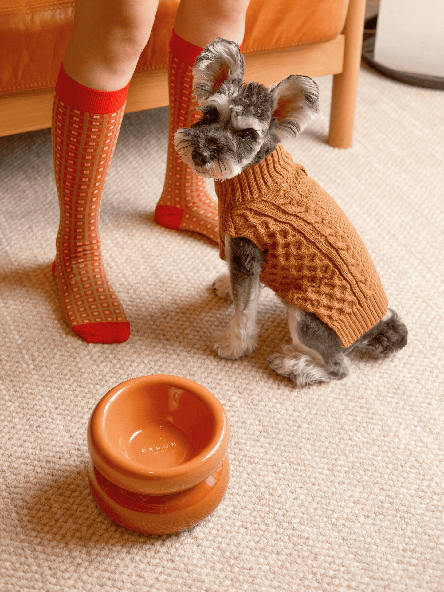 Pet Sweater Vest Toffee Orange Dog Sweaters Premium Pet - gallery image 6