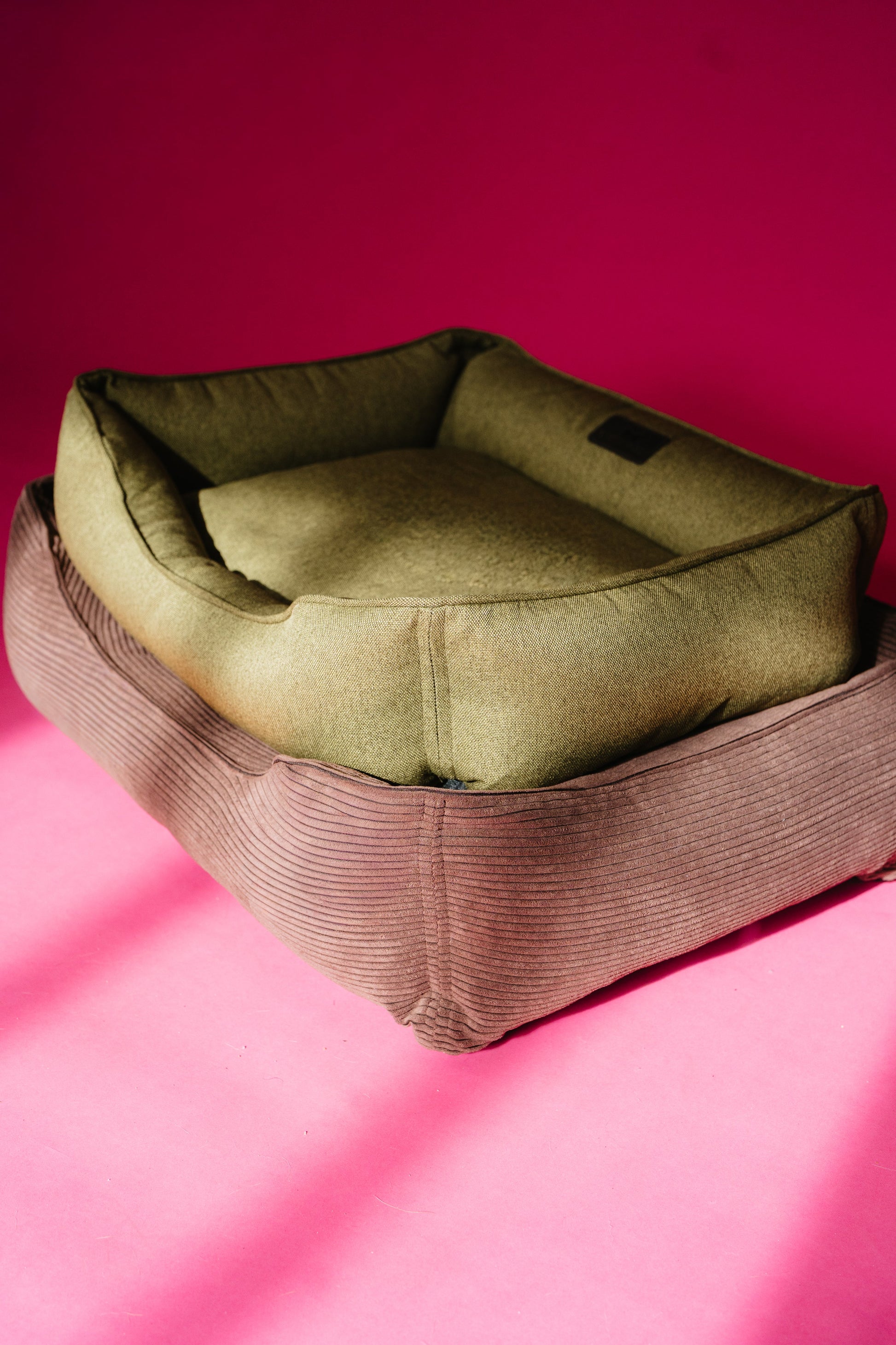 Luxury Dog Bed Cotton Sleeper Olive for Comfort, Support & S - luxury dog bed view 9 for comfort and support