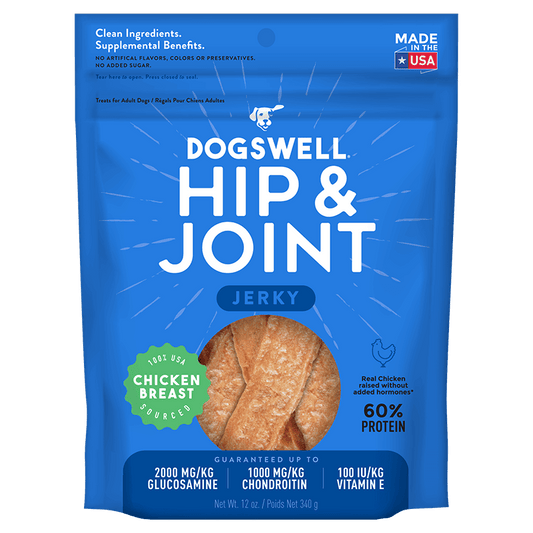 Dogswell Hip & Joint Jerky Treats, Chicken Breast (24oz) - main product image