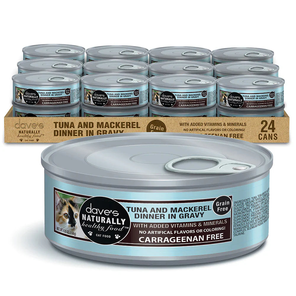 Daves Naturally Healthy Grain Free Grilled Tuna Mackerel - main product image