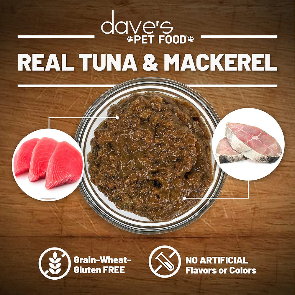 Daves Naturally Healthy Grain Free Grilled Tuna Mackerel - detail view