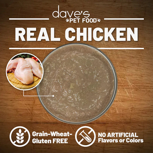 Dave's Chicken Recipe in Saucey Pat� Wet Cat Food (5.5oz) - detail view