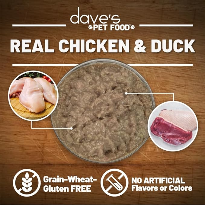 Daves Chicken And Duck Recipe In Saucey Pate 5 5Oz Wet Cat - detail view