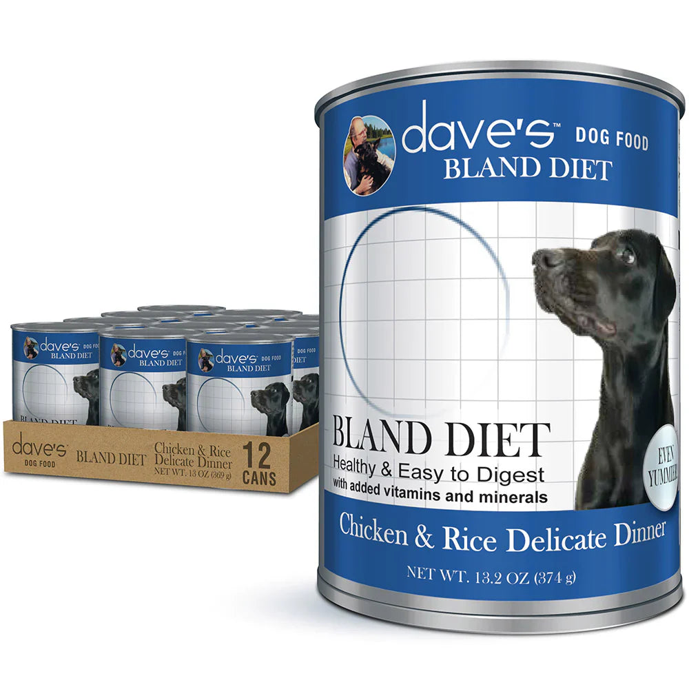 Daves Restricted Diet Bland For Dogs Chicken And Rice 13 2Oz - main product image