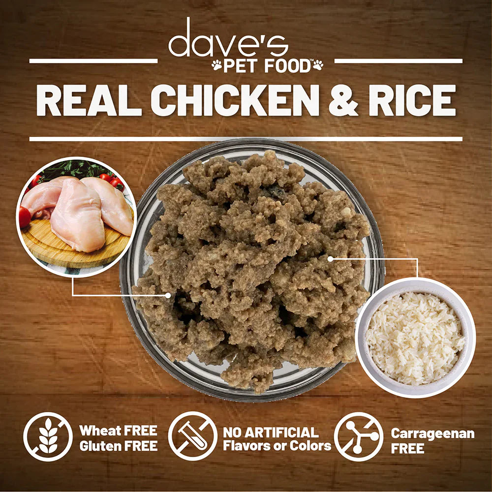 Daves Restricted Diet Bland For Dogs Chicken And Rice 13 2Oz - detail view