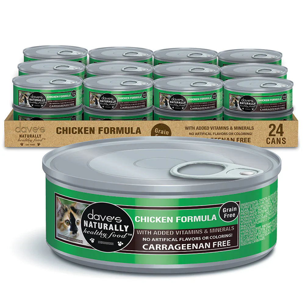 Daves Naturally Healthy Grain Free Chicken Formula Wet Cat 5 - main product image