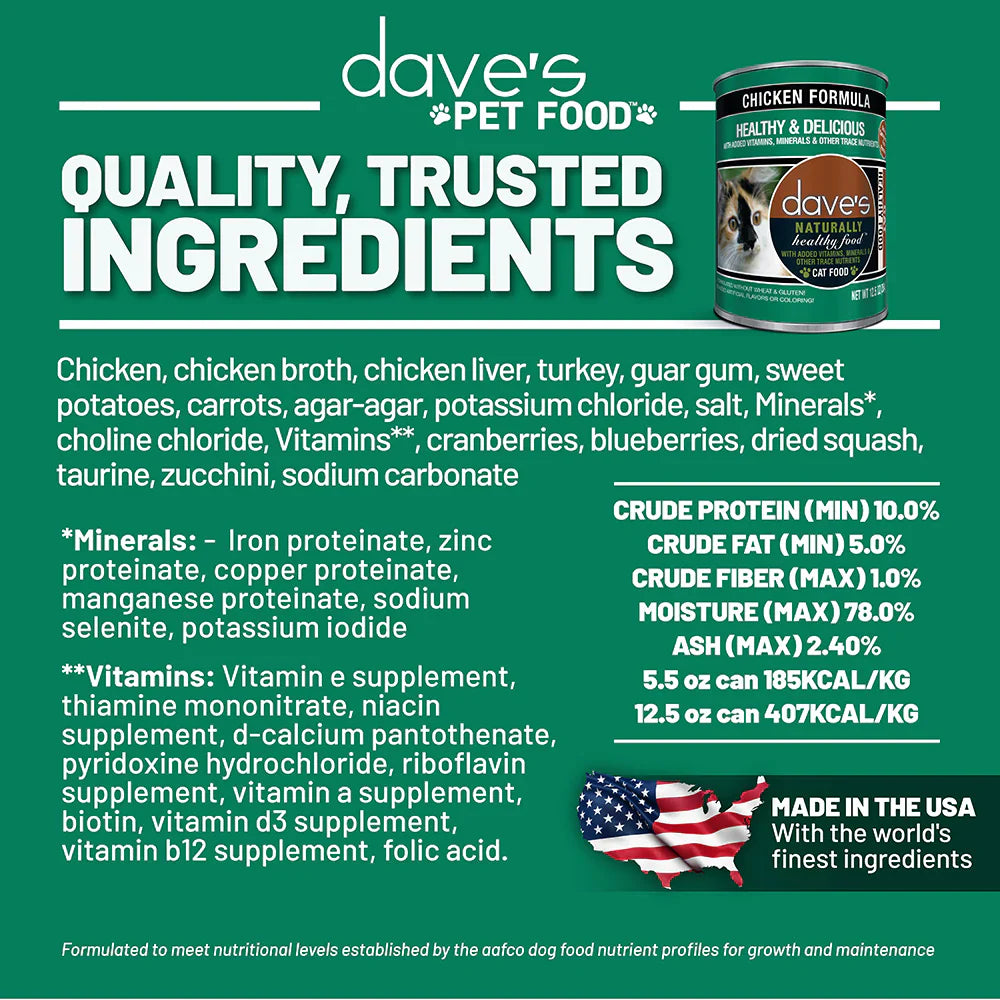 Daves Naturally Healthy Grain Free Chicken Formula Wet Cat 5 - lifestyle view