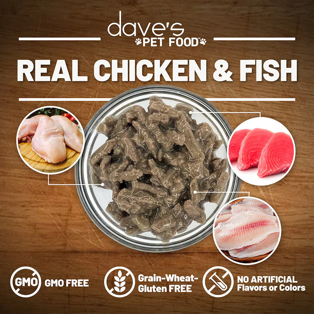 Daves Naturally Healthy Grain Free Shredded Fishermans Stew - detail view