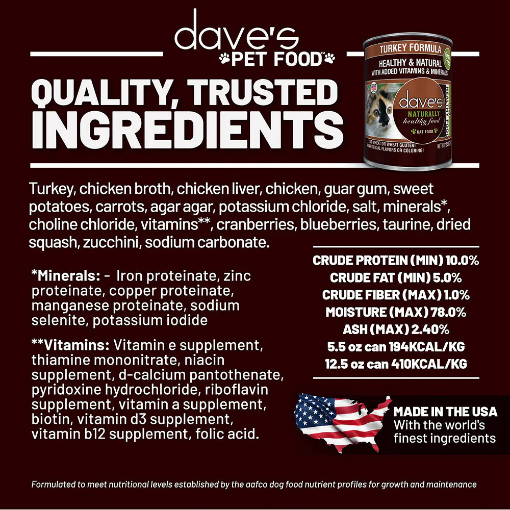 Wet Cat Food Premium Turkey Recipe 12.5oz Daily Meals Premiu - gallery image 5