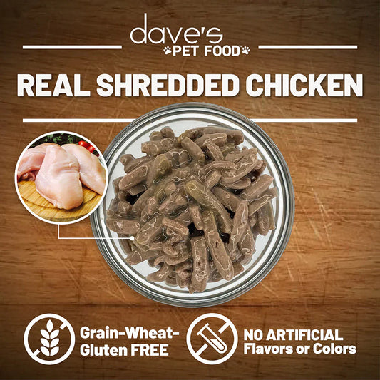 Daves Naturally Healthy Grain Free Shredded Chicken Dinner 5 - detail view