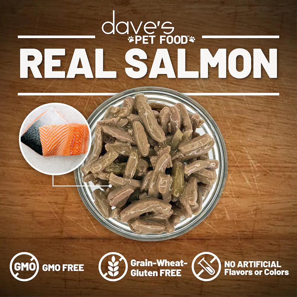Daves Naturally Healthy Grain Free Shredded Salmon Dinner - detail view
