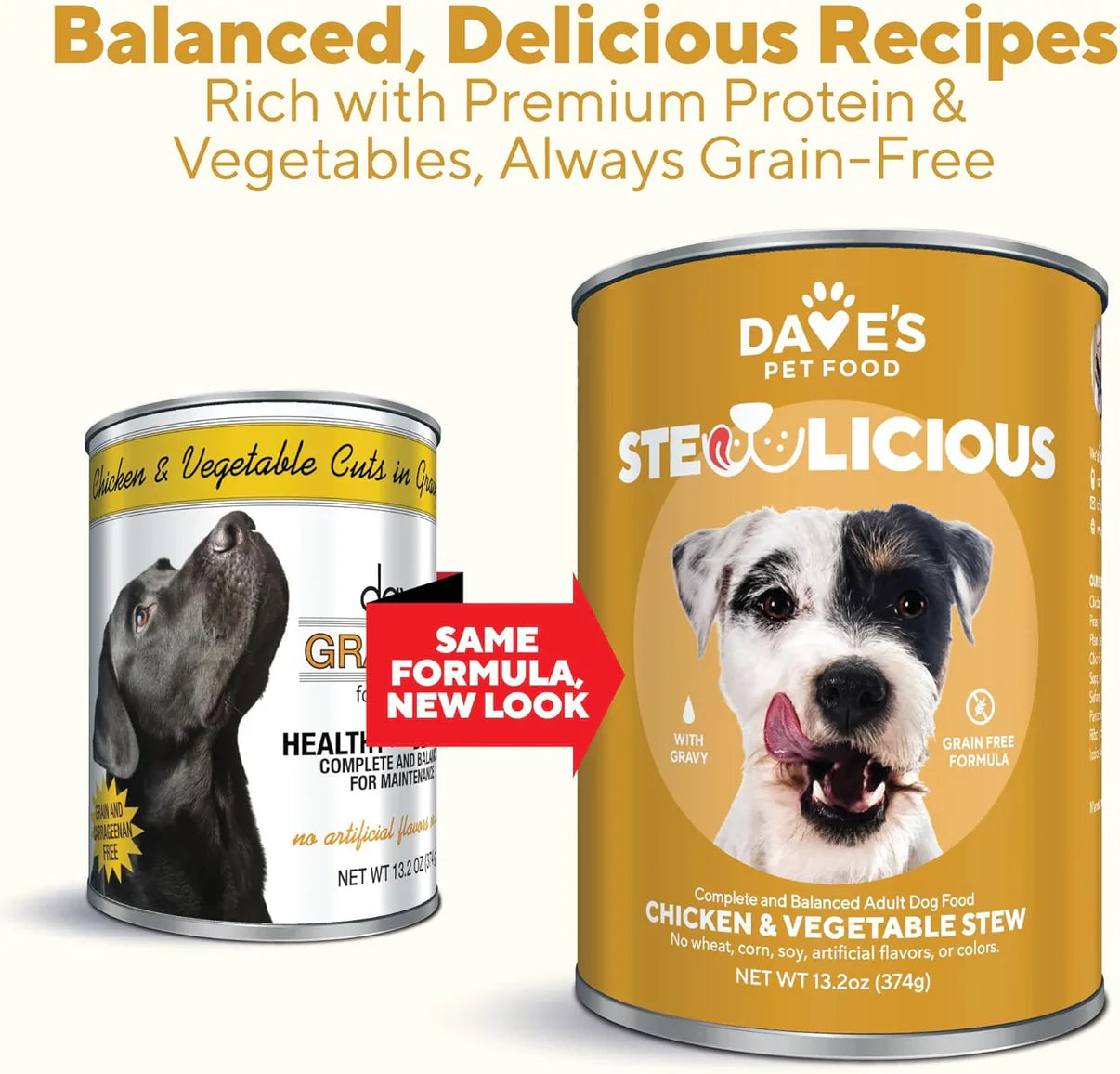 Daves Stewlicious Chicken Vegetable Stew For Dogs 13 2Oz Wet - main product image