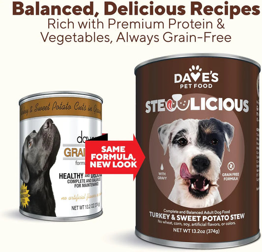 Wet Dog Food Premium Turkey Recipe 13.2oz Daily Meals Premiu - main product image