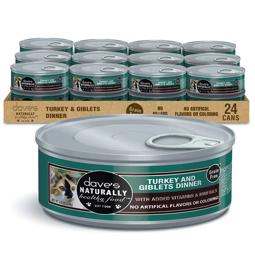Daves Naturally Healthy Grain Free Turkey Giblets Dinner Wet - main product image