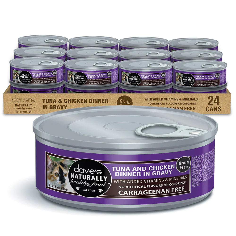 Daves Naturally Healthy Grain Free Tuna Chicken Dinner In 5 - main product image