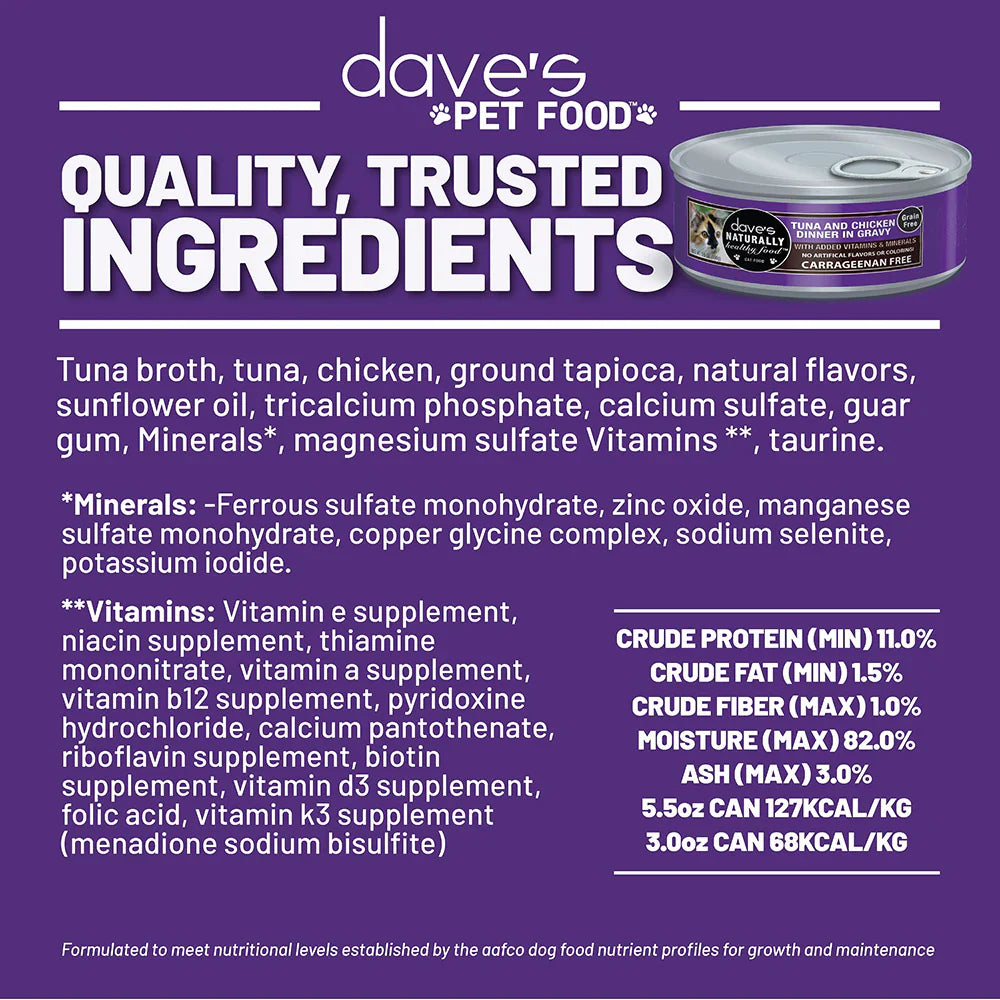 Daves Naturally Healthy Grain Free Tuna Chicken Dinner In 5 - lifestyle view