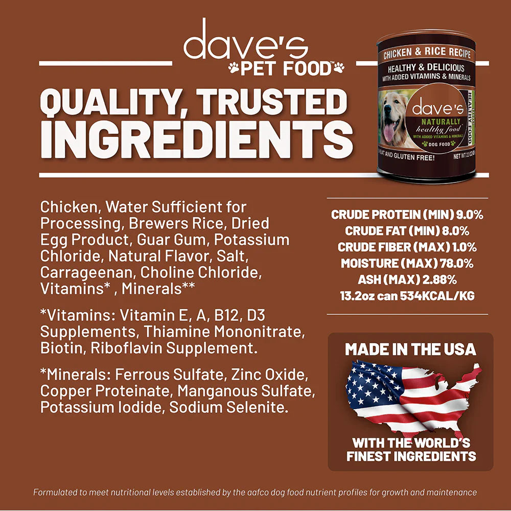 Dave S Naturally Healthy Chicken Rice Recipe Wet Dog Food 13 - gallery image 5