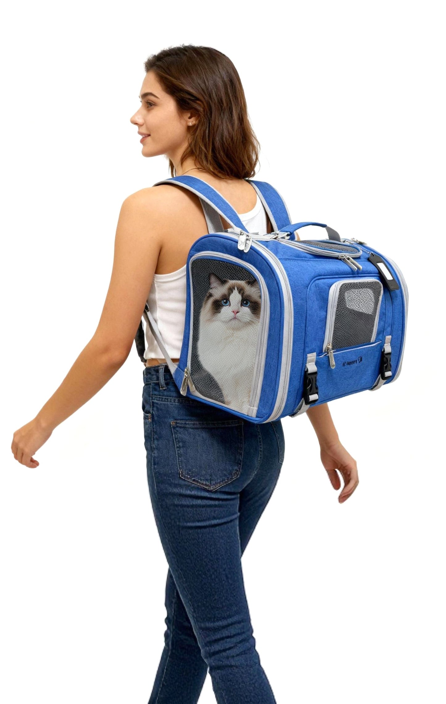 Mr. Peanut's Monterey Series Airline Compliant Horizontal Backpack Pet Carrier - gallery image 39