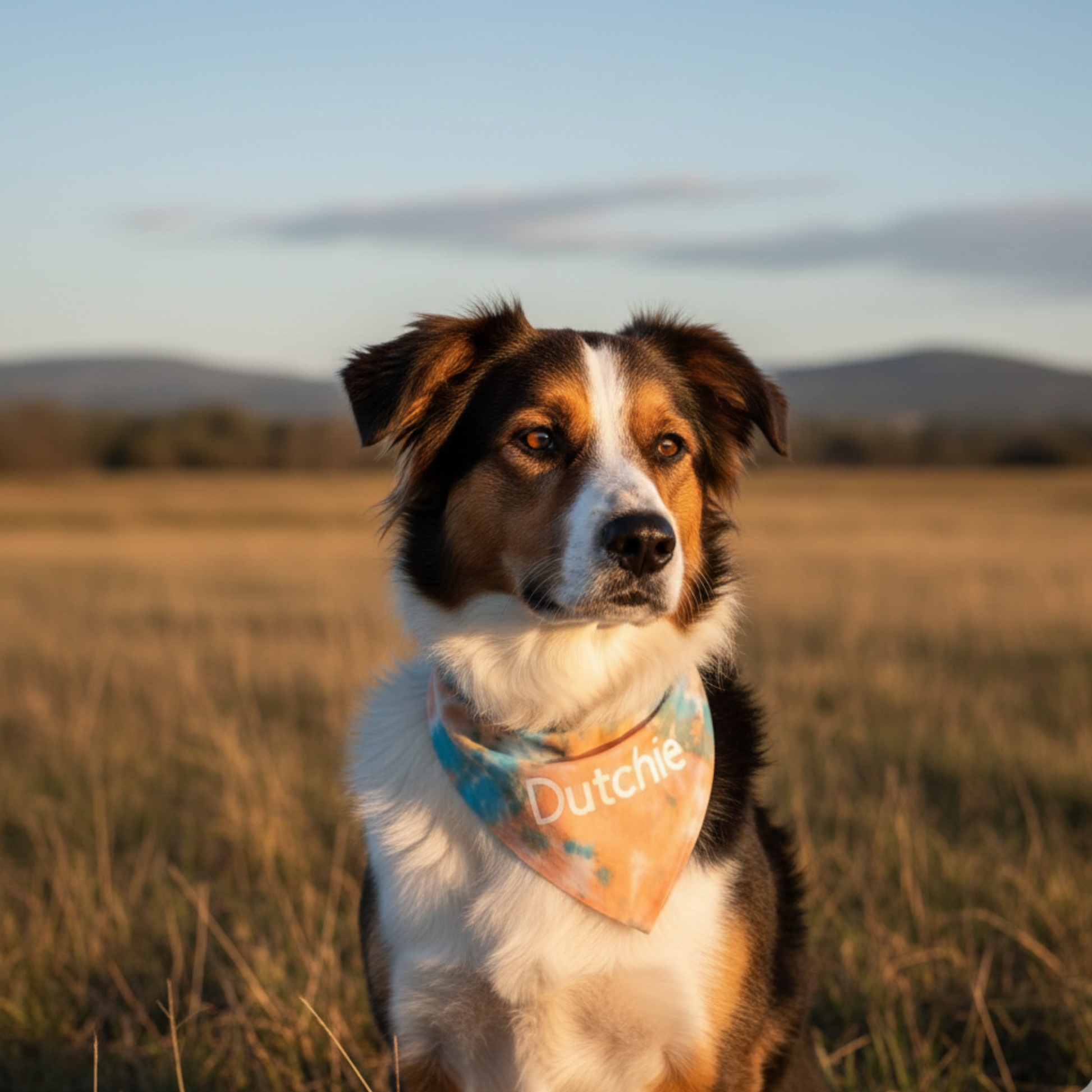 Custom Tie Dye Dog Bandana - main product image