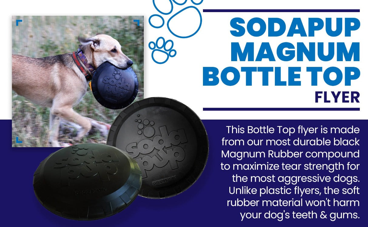 Magnum Bottle Top Flyer Rubber Frisbee For Heavy Chewers USA - gallery image 10